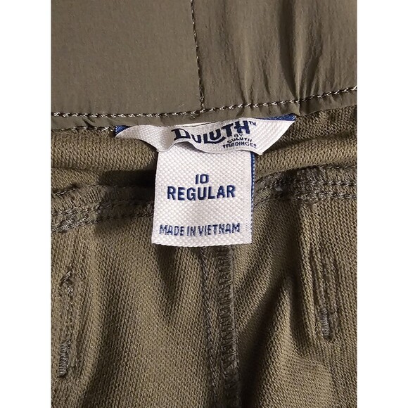 Duluth Trading Pants Womens Flexpedition Slim Leg Performance Size 10 Olive - Picture 11 of 12